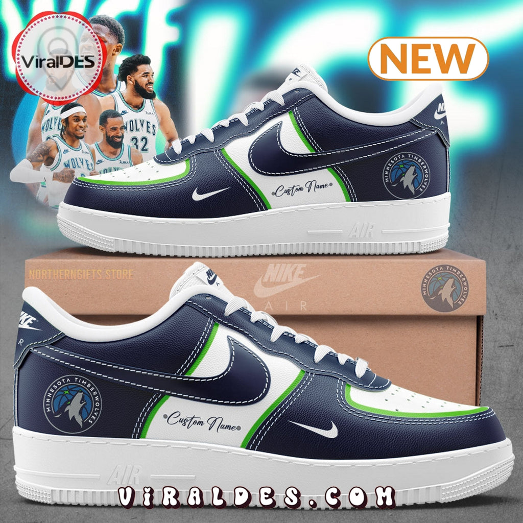Custom Minnesota Timberwolves For Fans Air Force 1