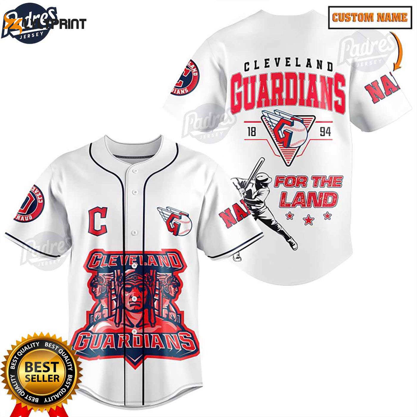 Shop the Stylish Custom Cleveland Guardians MLB Jersey for Baseball Fans - lylyprint.com T-Shirts, Hoodie,... (Image 1)