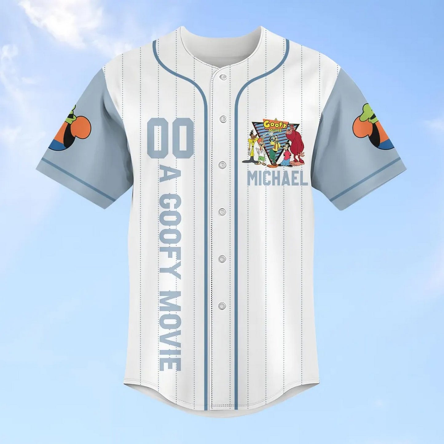 Custom Name A Goofy Movie Characters Baseball Jersey