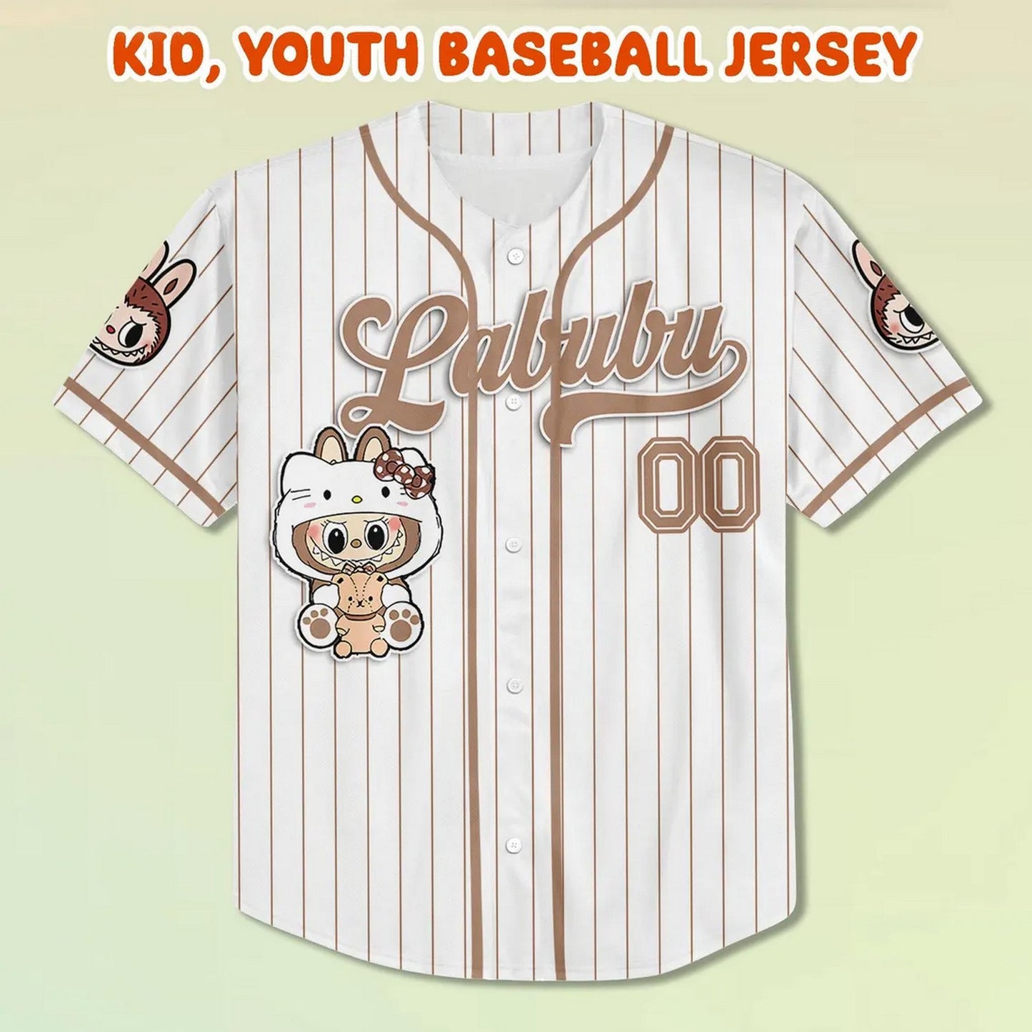 Custom Name And Number Labubu White Baseball Jersey T-Shirts, Hoodie, Sweatshirt | WearSparks.com (Image 3)