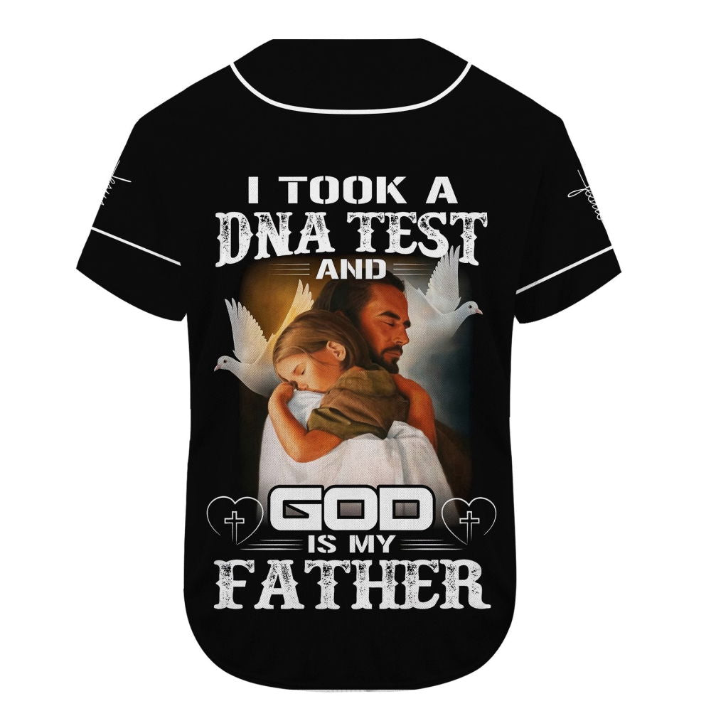 Custom name God Is My Father Baseball Jersey | Colorful | Adult Unisex | S - 5XL Full Size - Aopprinter