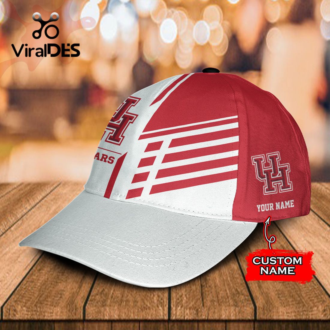 Custom Name Houston Cougars Polo, Cap Limited Edition