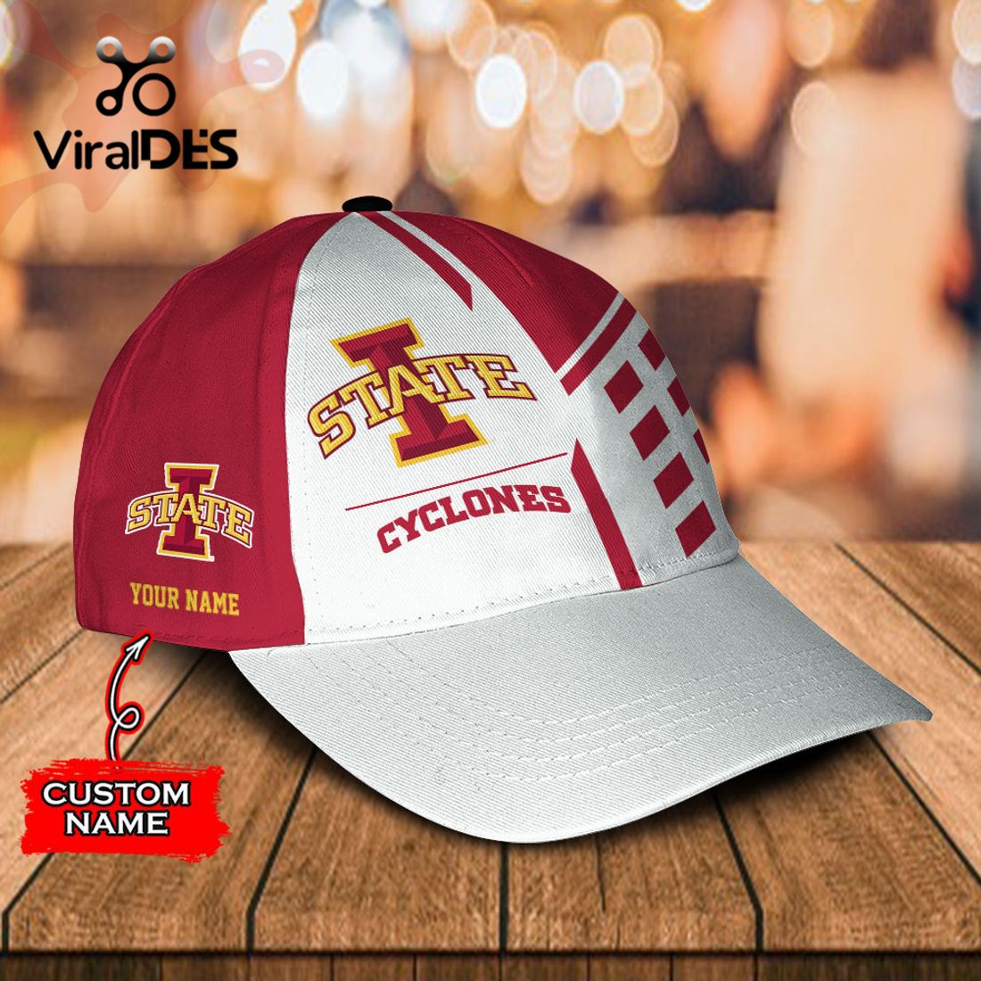 Custom Name Iowa State Cyclones Polo, Cap Limited Edition