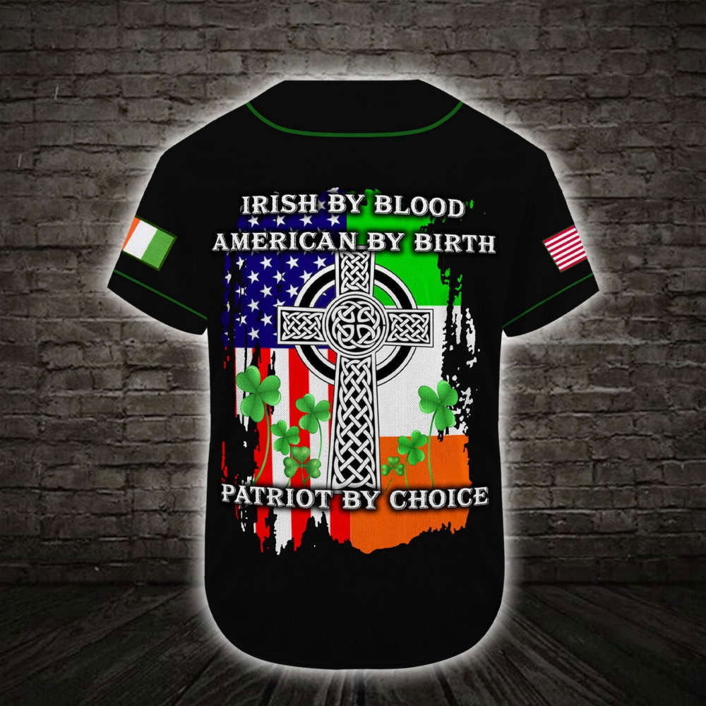 Custom name Irish Celtic Celtic Pride Baseball Jersey | Colorful | Adult Unisex | S - 5XL Full Size - Aopprinter