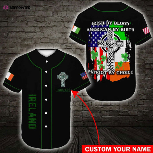 Custom name Irish Celtic Celtic Pride Baseball Jersey | Colorful | Adult Unisex | S - 5XL Full Size - Aopprinter