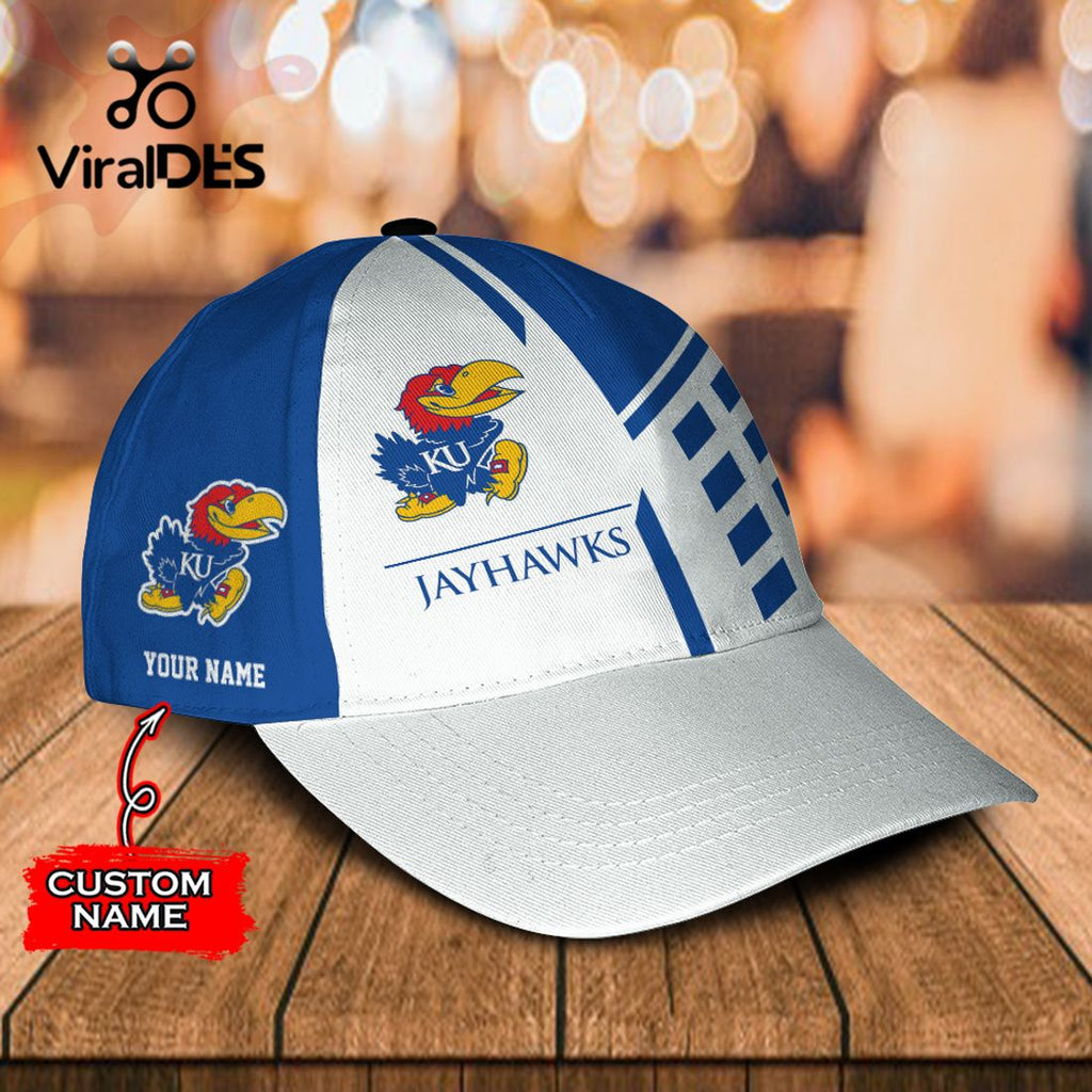 Custom Name Kansas Jayhawks Polo, Cap Limited Edition