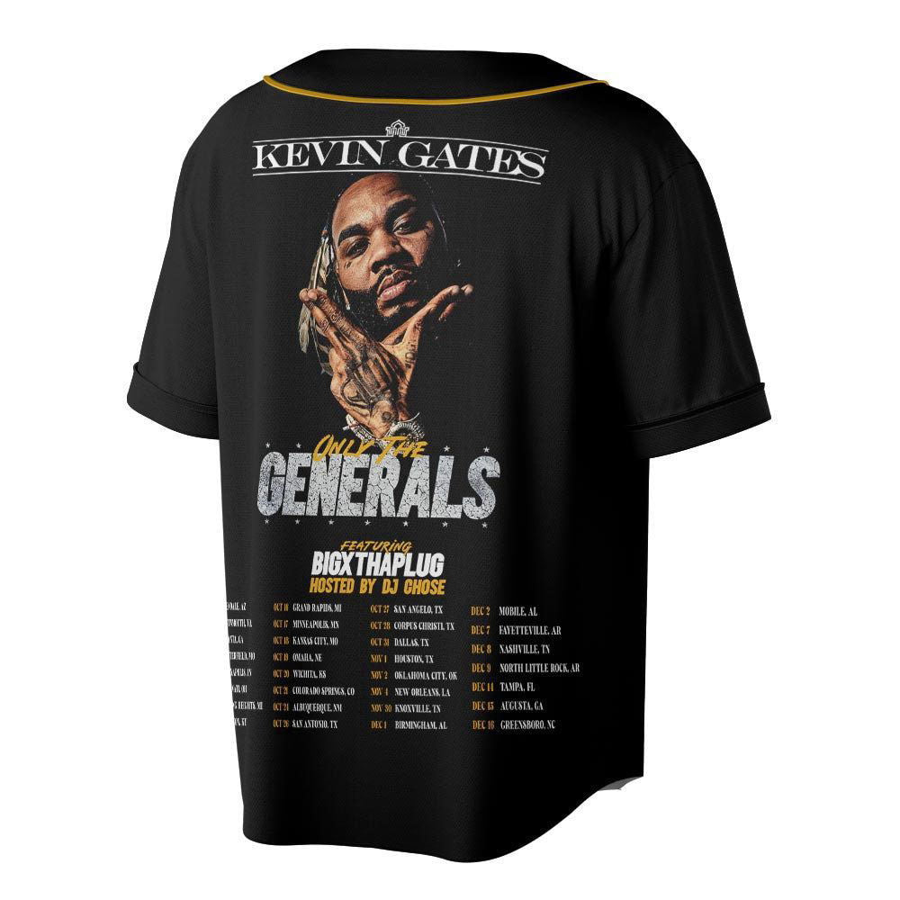 Custom Name KG Music Baseball Jersey, Only The Generals Tour 2023 - lylyprint.com