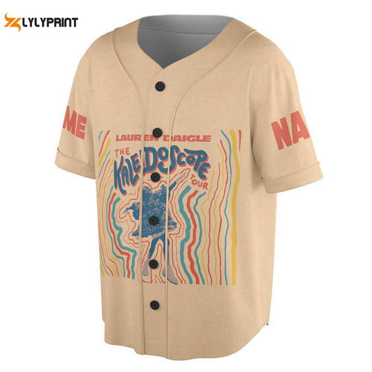 Custom Name Lauren Daigle Music Baseball Jersey, Kaleidoscore 2023 Tour Shirt - lylyprint.com