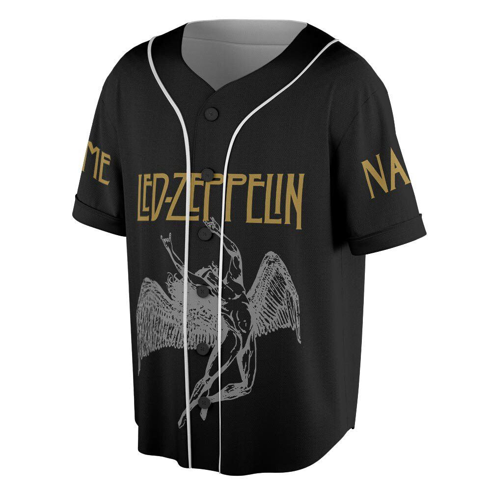 Custom Name LED ZPELIN Rock Band Baseball Jersey - lylyprint.com
