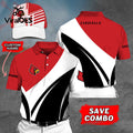 Custom Name Louisville Cardinals Polo, Cap Limited Edition
