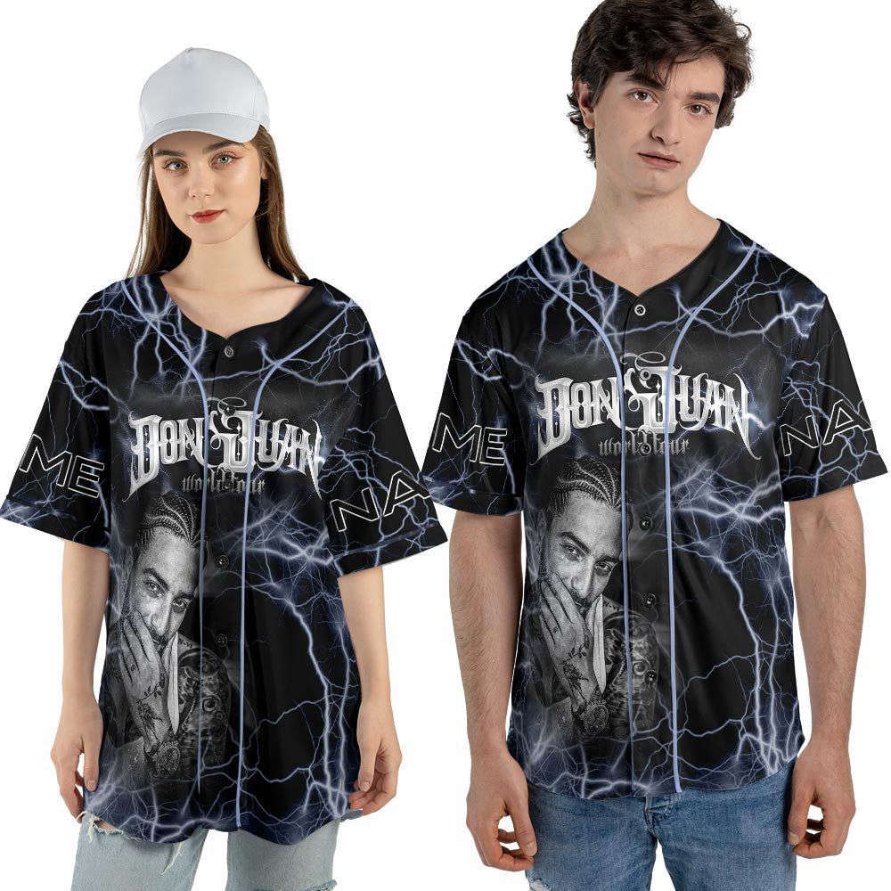 Custom Name Maluma 2023 Tour Baseball Jersey - lylyprint.com