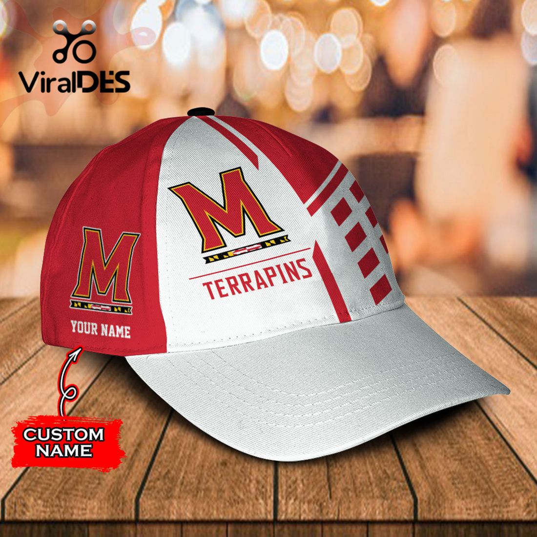 Custom Name Maryland Terrapins Polo, Cap Limited Edition