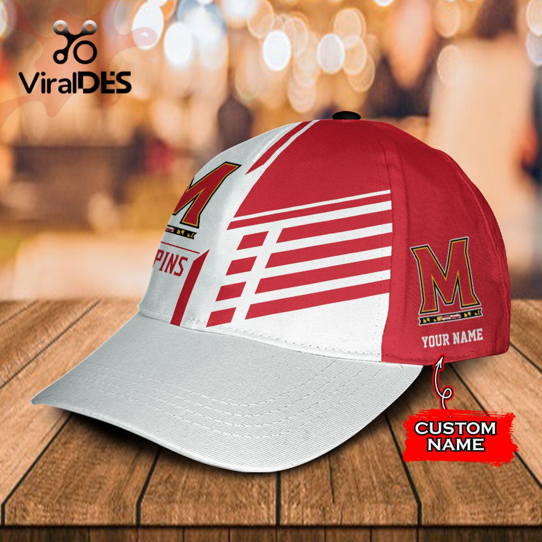 Custom Name Maryland Terrapins Polo, Cap Limited Edition