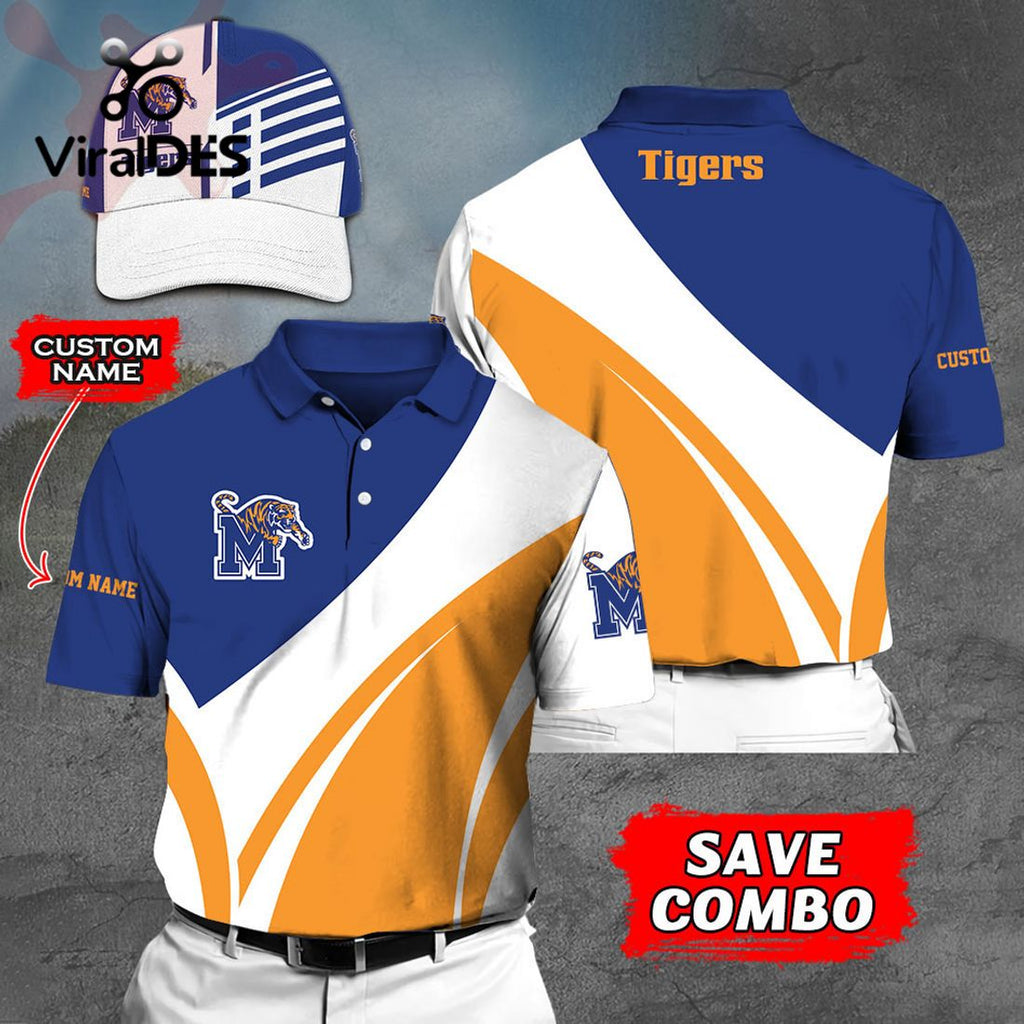 Custom Name Memphis Tigers Polo, Cap Limited Edition