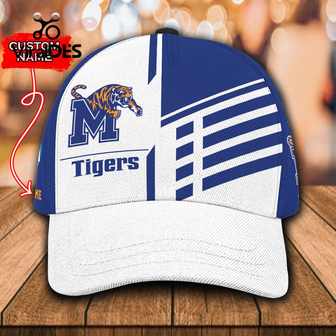 Custom Name Memphis Tigers Polo, Cap Limited Edition