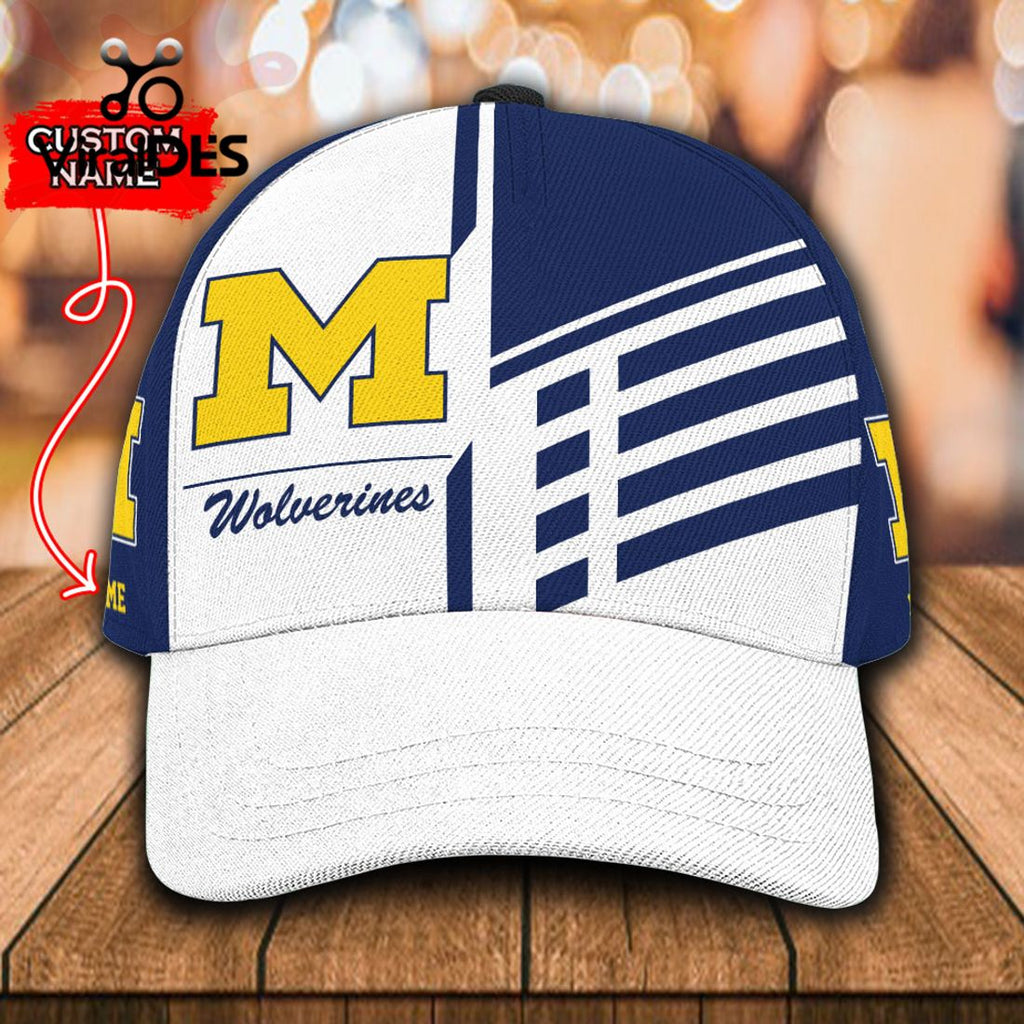 Custom Name Michigan Wolverines Polo, Cap Limited Edition