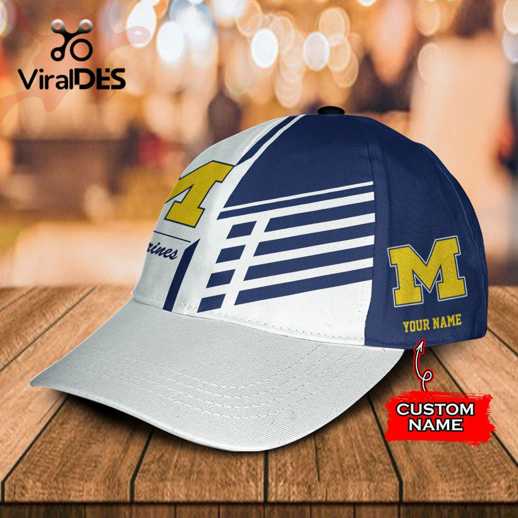 Custom Name Michigan Wolverines Polo, Cap Limited Edition