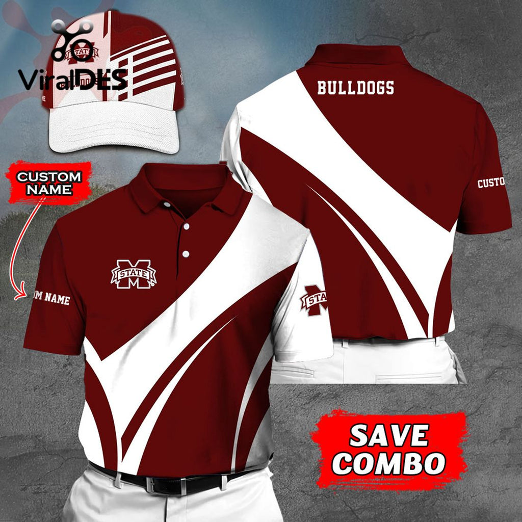 Custom Name Mississippi State Bulldogs Polo, Cap Limited Edition