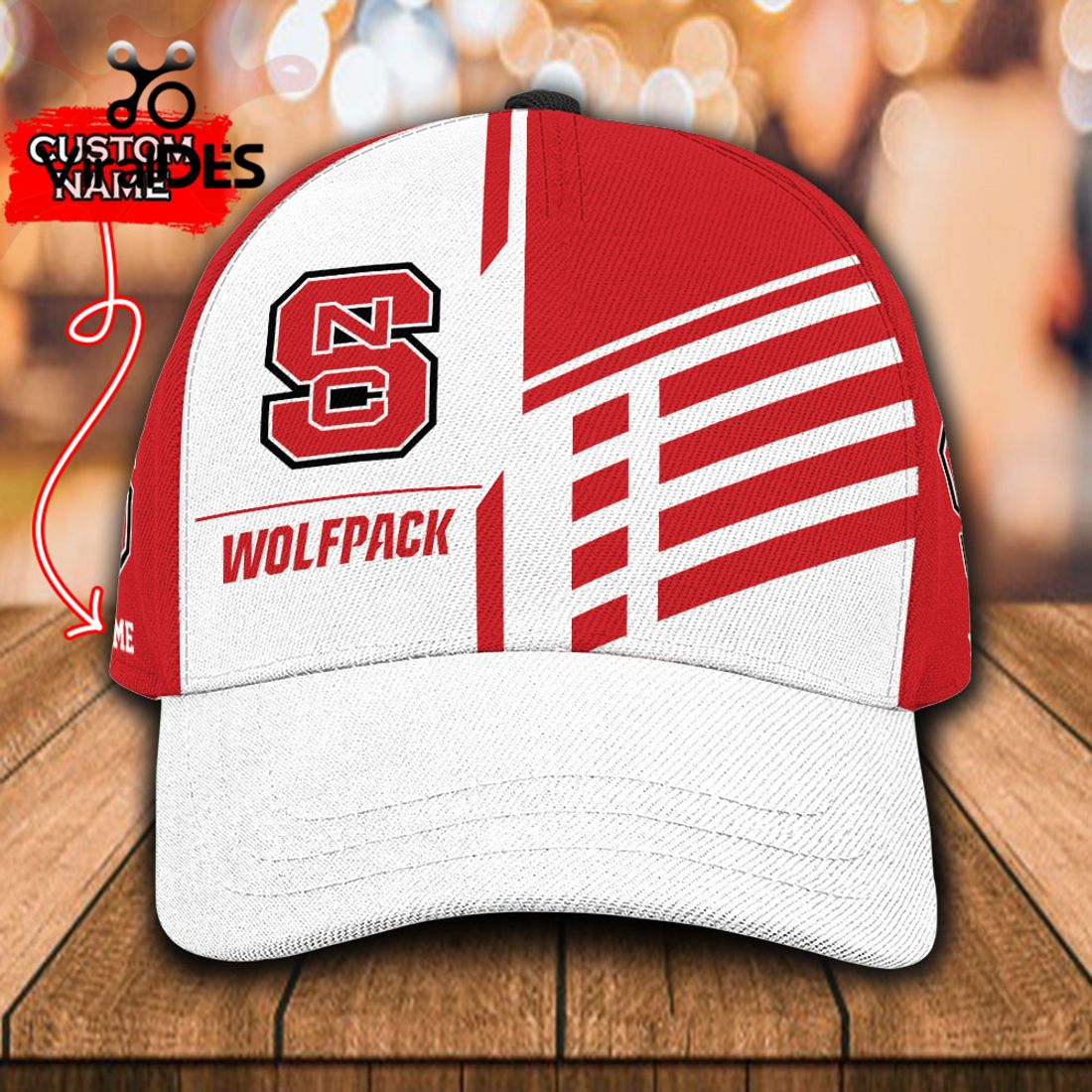 Custom Name North Carolina State Wolfpack Polo, Cap Limited Edition