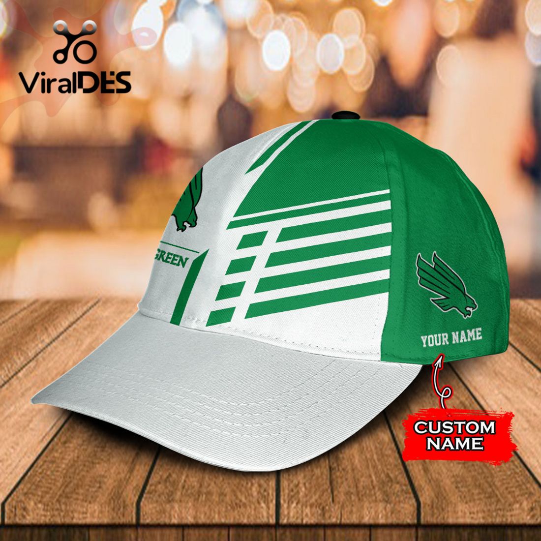 Custom Name NORTH TEXAS MEAN GREEN Polo, Cap Limited Edition