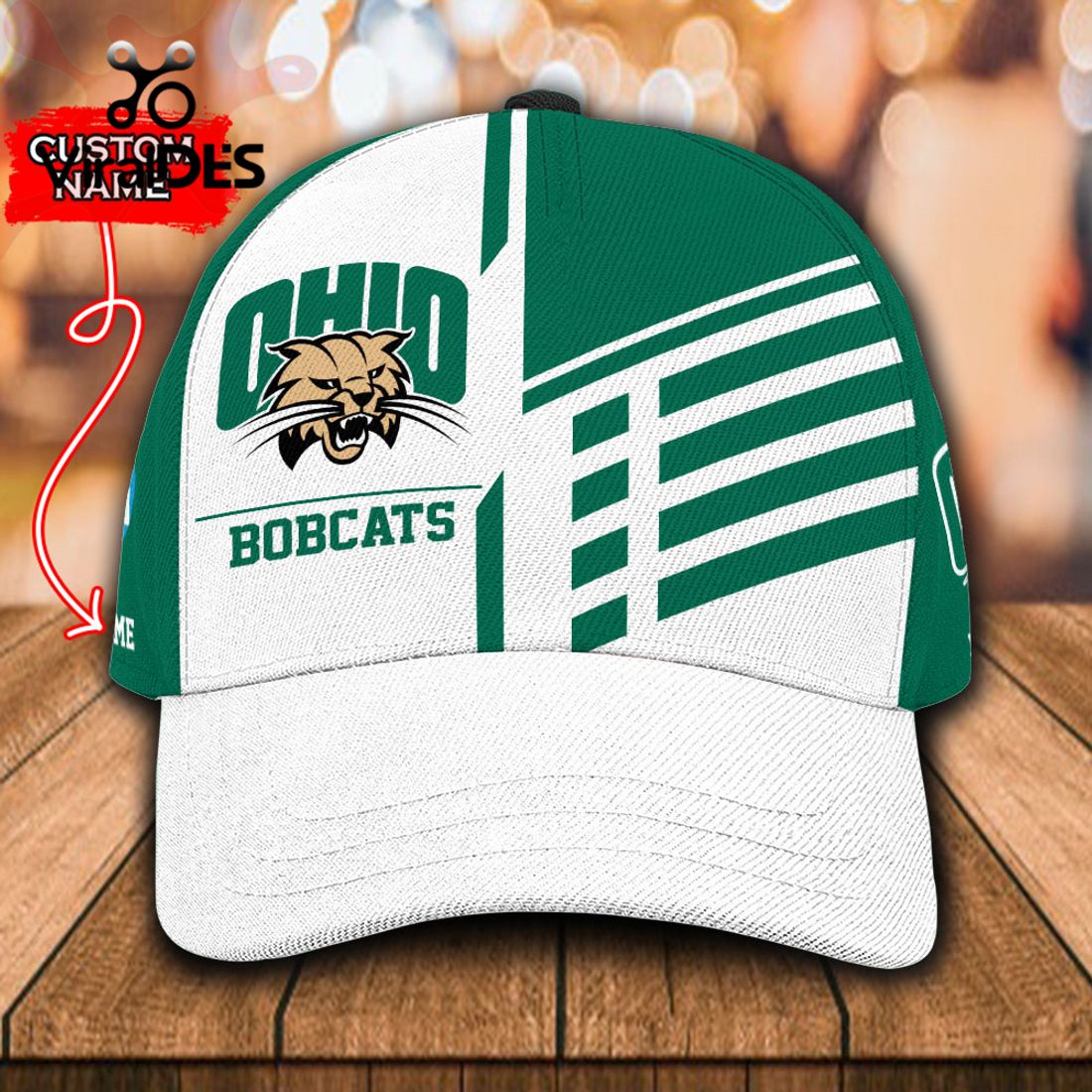 Custom Name Ohio Bobcats Polo, Cap Limited Edition