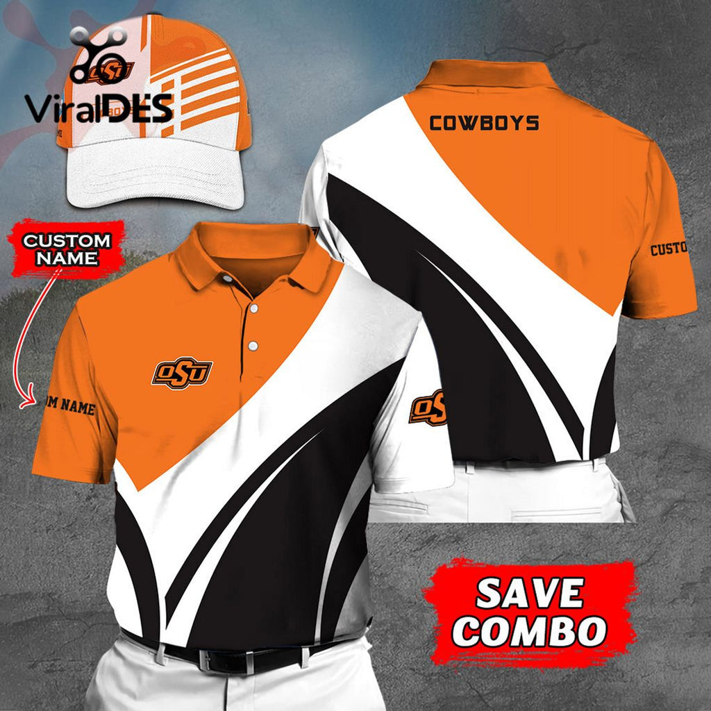 Custom Name Oklahoma State Cowboys Polo, Cap Limited Edition