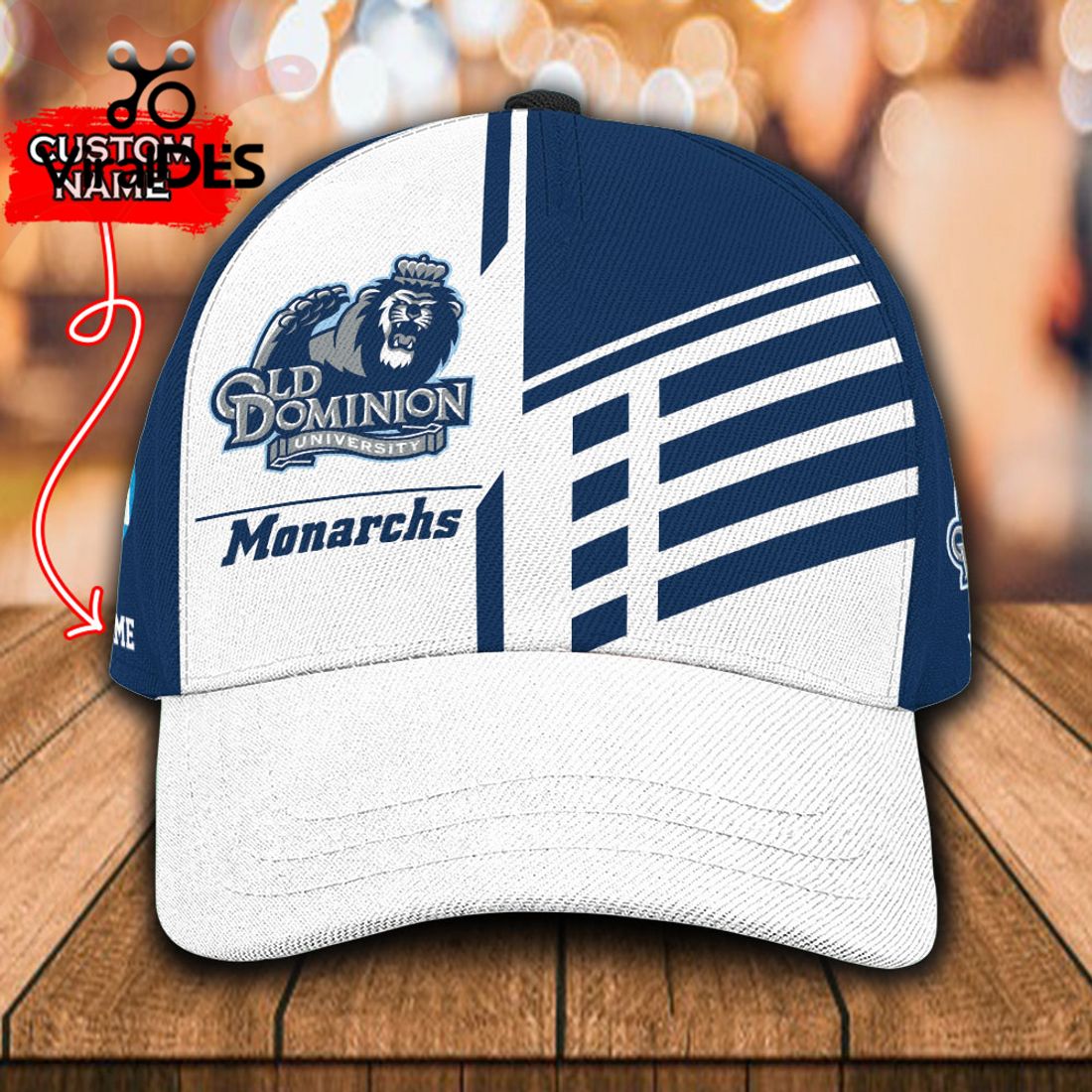 Custom Name Old Dominion Monarchs Polo, Cap Limited Edition