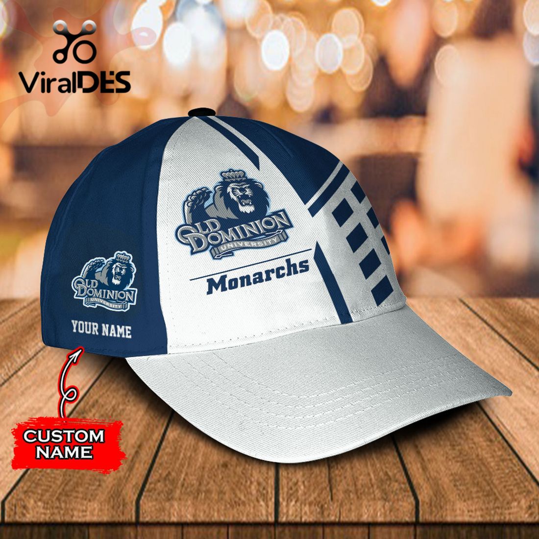 Custom Name Old Dominion Monarchs Polo, Cap Limited Edition