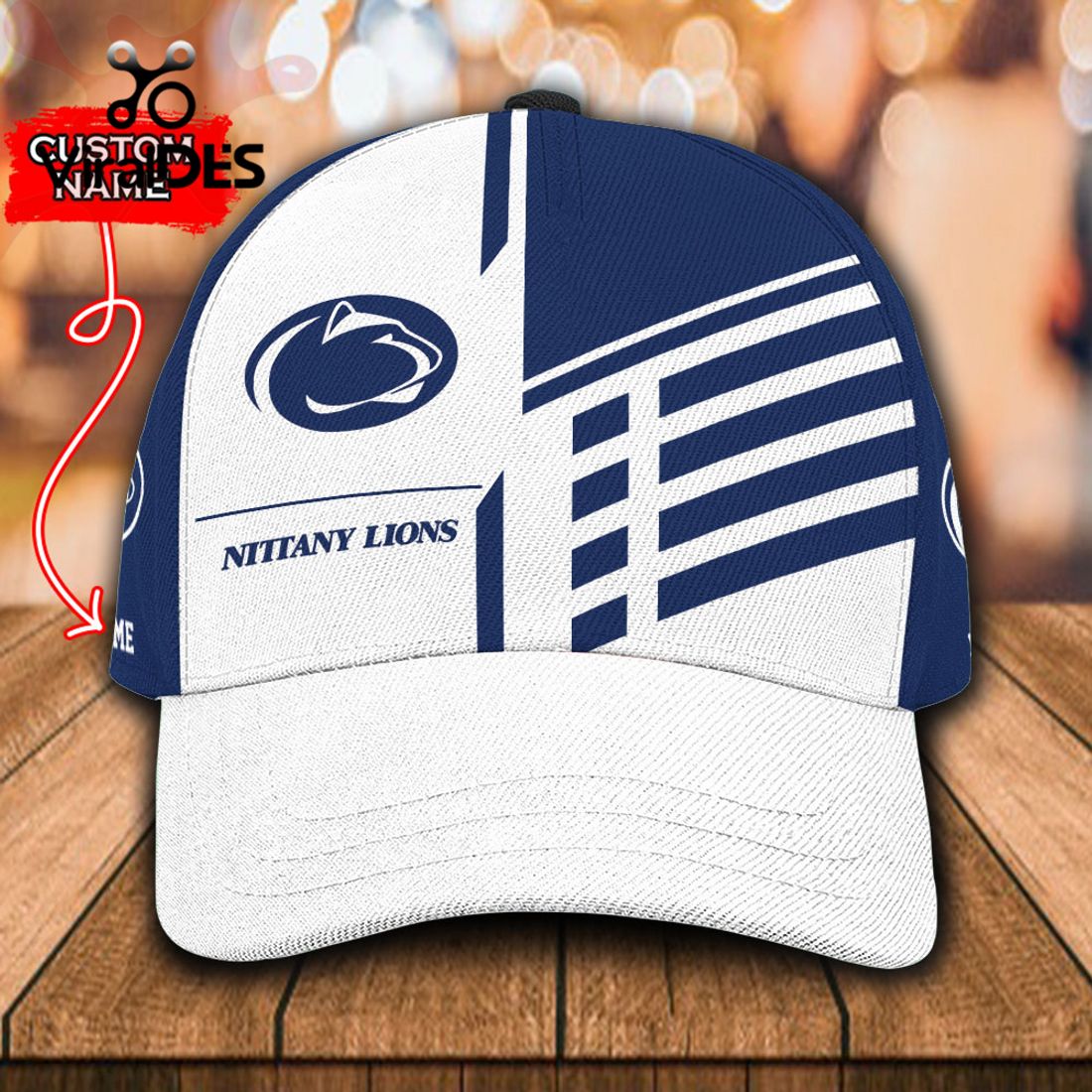 Custom Name Penn State Nittany Lions Polo, Cap Limited Edition