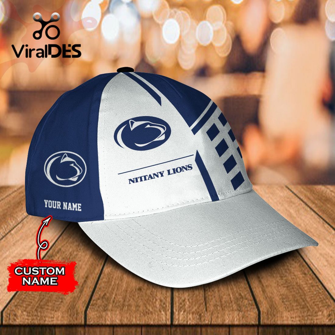 Custom Name Penn State Nittany Lions Polo, Cap Limited Edition
