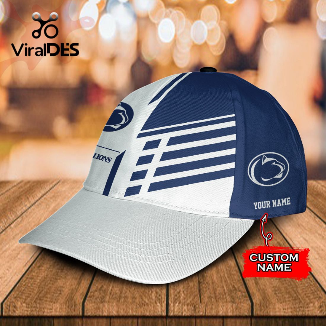 Custom Name Penn State Nittany Lions Polo, Cap Limited Edition