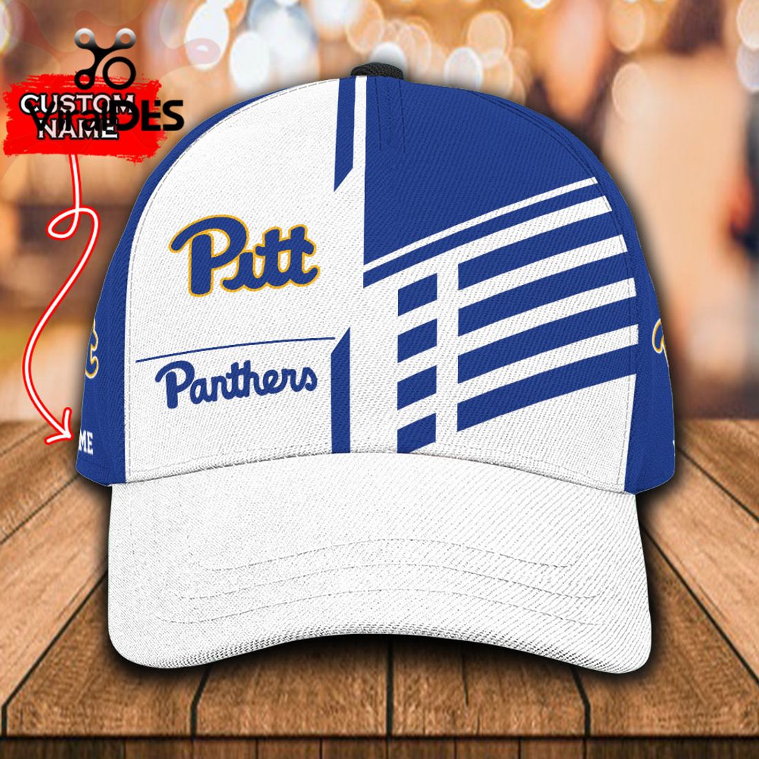 Custom Name Pittsburgh Panthers Polo, Cap Limited Edition