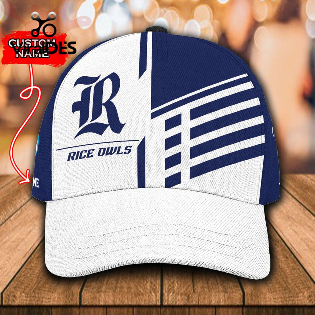 Custom Name Rice Owls Polo, Cap Limited Edition