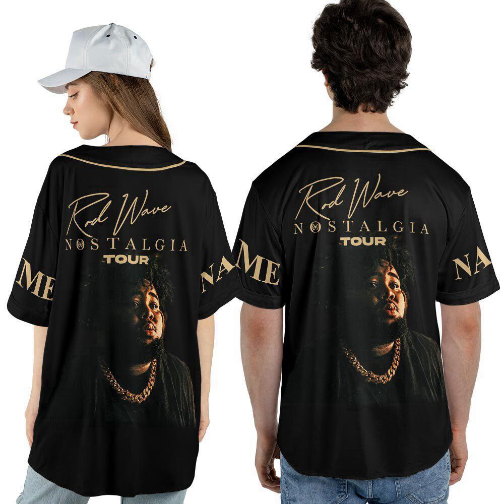 Custom Name Rod Wave And Friends 2023 Tour Baseball Jersey - lylyprint.com