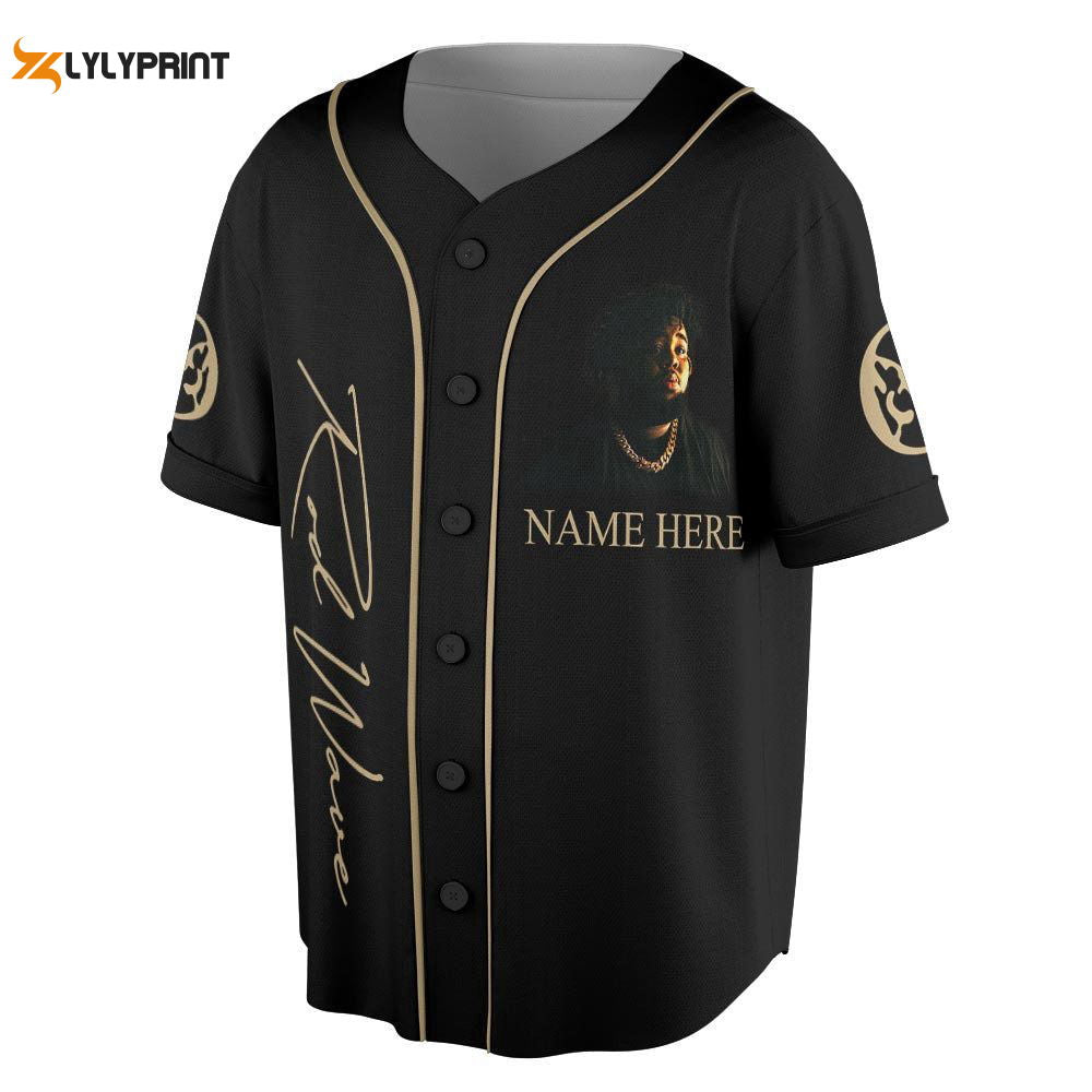 Custom Name Rod Wave Rap Baseball Jersey, Rod Wave Nostalgia Tour Shirt - lylyprint.com