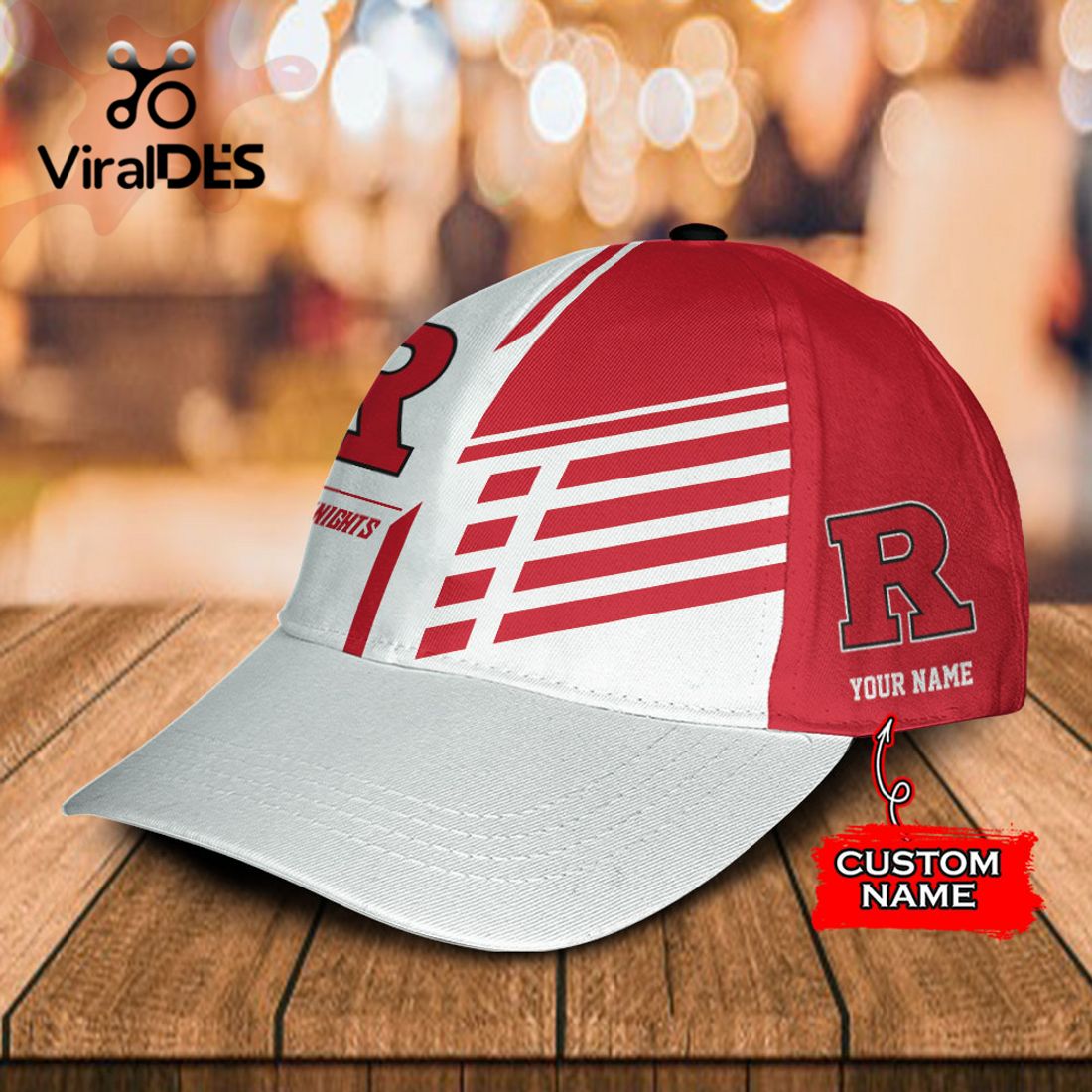 Custom Name Rutgers Scarlet Knights Polo, Cap Limited Edition