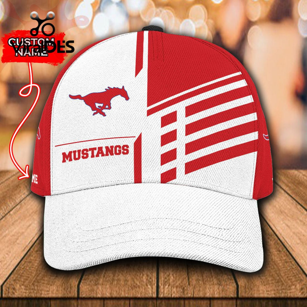 Custom Name SMU Mustangs Polo, Cap Limited Edition