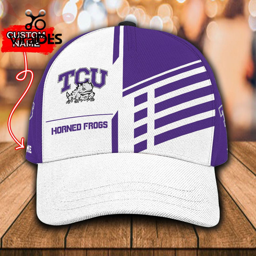 Custom Name TCU Horned Frogs Polo, Cap Limited Edition
