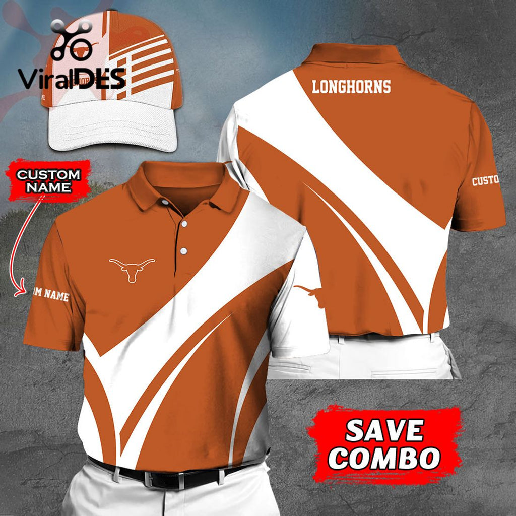 Custom Name Texas Longhorns Polo, Cap Limited Edition