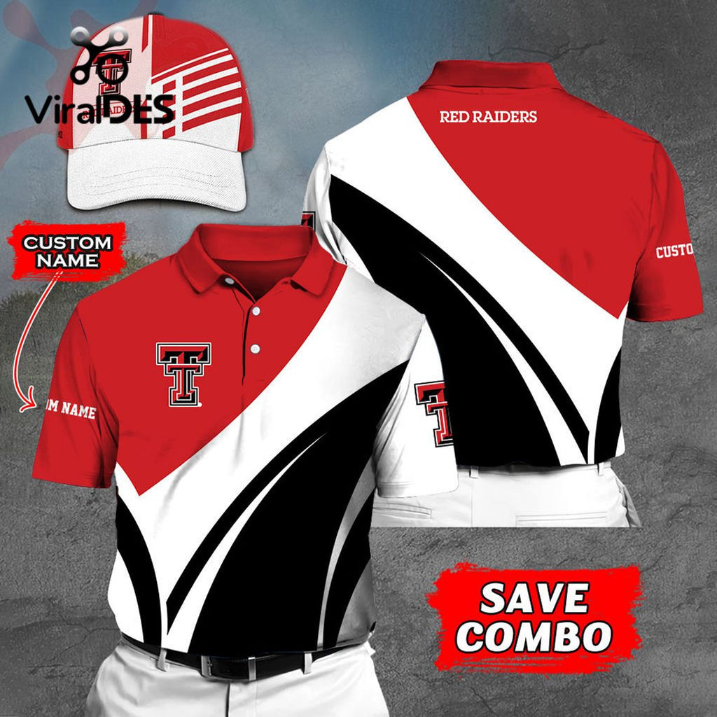 Custom Name Texas Tech Red Raiders Polo, Cap Limited Edition