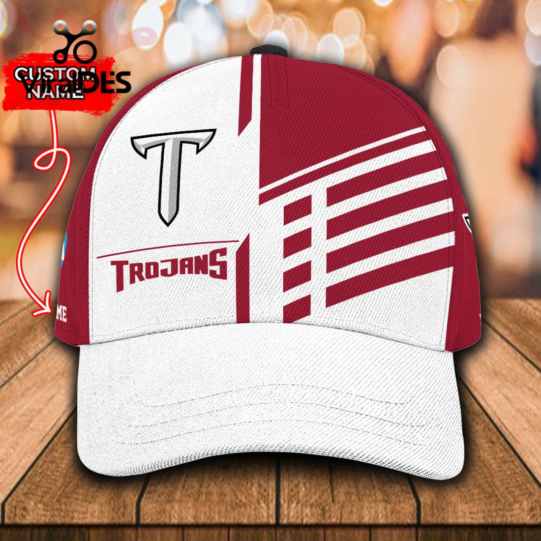 Custom Name Troy Trojans Polo, Cap Limited Edition