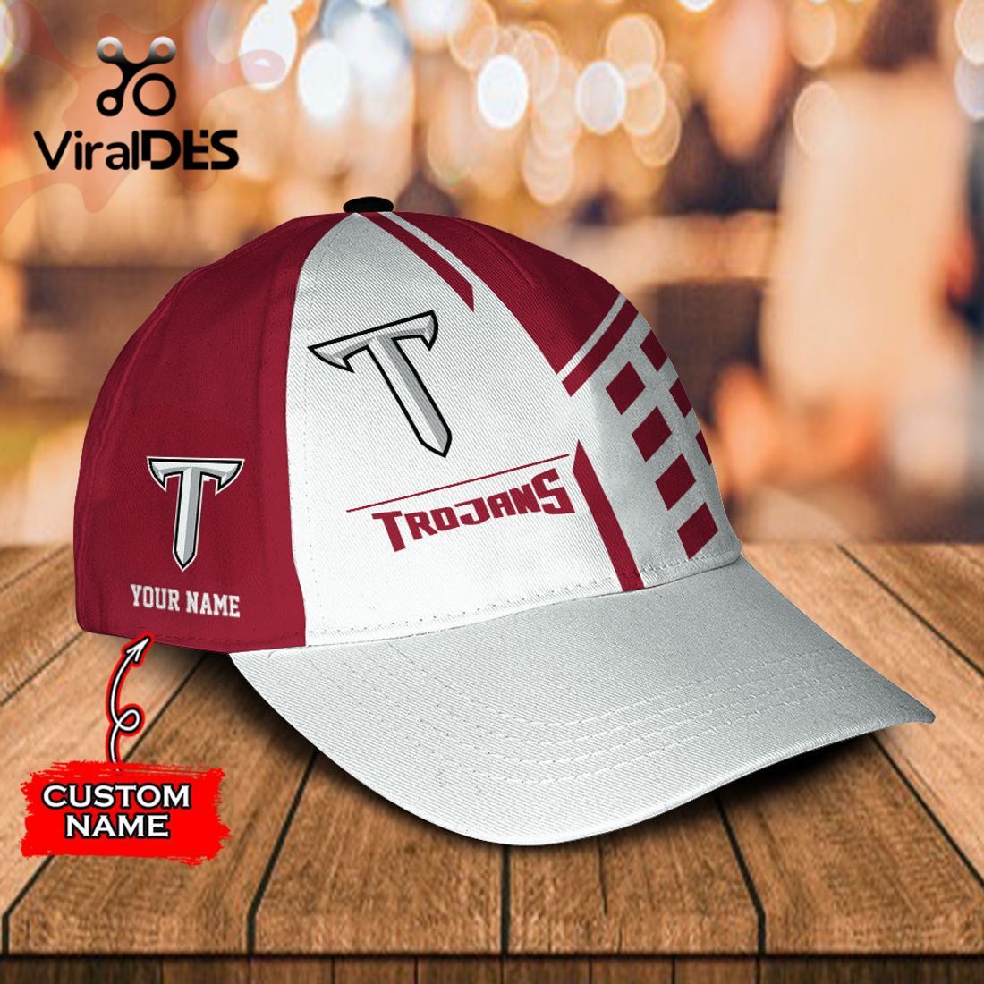 Custom Name Troy Trojans Polo, Cap Limited Edition