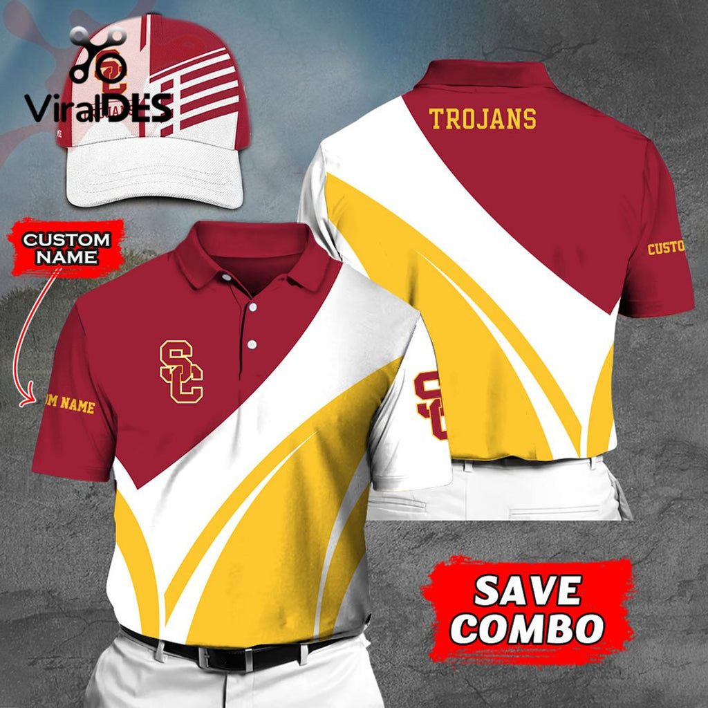 Custom Name USC Trojans Polo, Cap Limited Edition