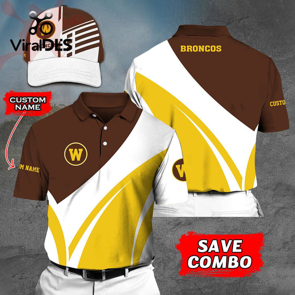 Custom Name Western Michigan Broncos Polo, Cap Limited Edition
