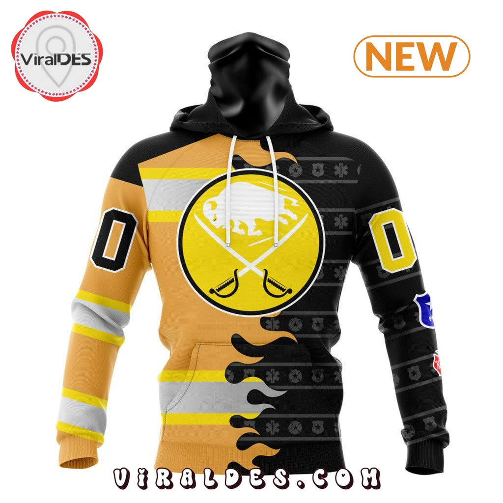 Custom NHL Buffalo Sabres 2025 First Responders Hoodie