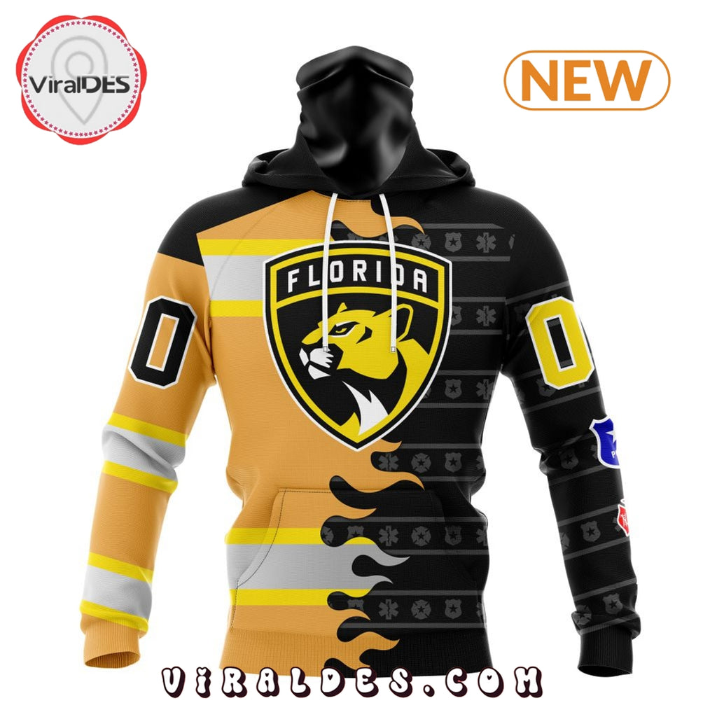 Custom NHL Florida Panthers 2025 First Responders Hoodie
