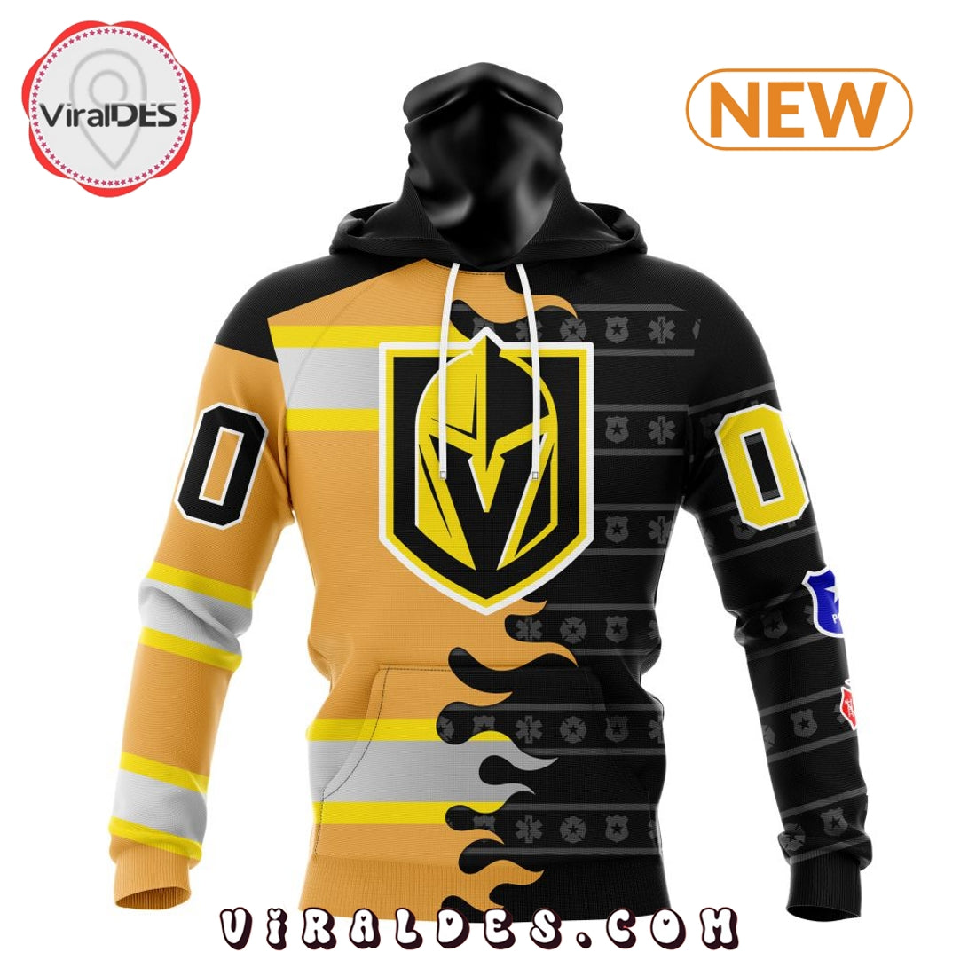 Custom NHL Vegas Golden Knights 2025 First Responders Hoodie