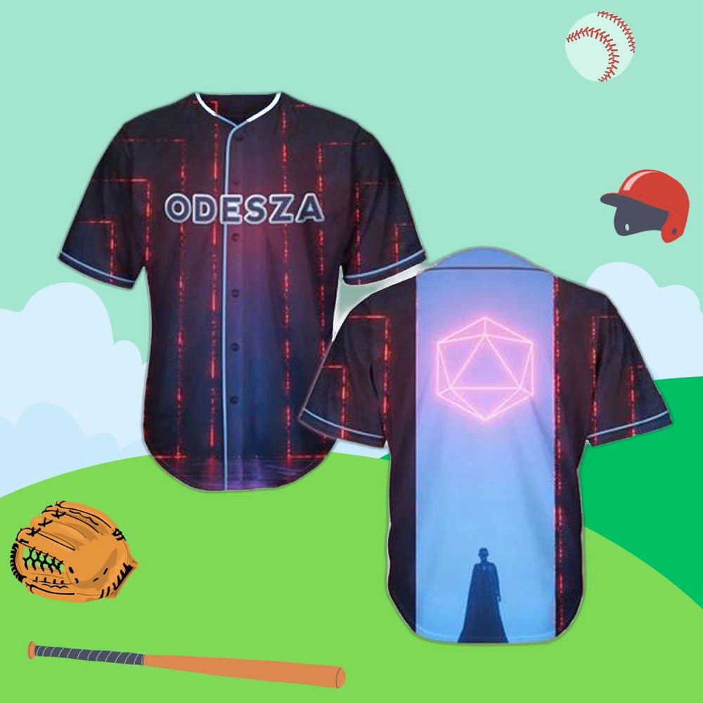 Custom Odesza Baseball Jersey: Personalized Digital Rave EDM Gear - Aopprinter T-Shirts, Hoodie, Sweatshirt (Image 1)