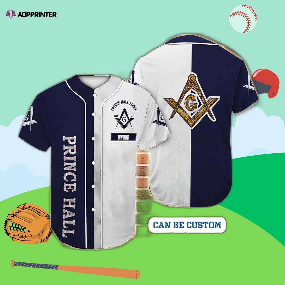 Custom Prince Hall Freemasonry Baseball Jersey Personalized Masonic Sportswear - Aopprinter