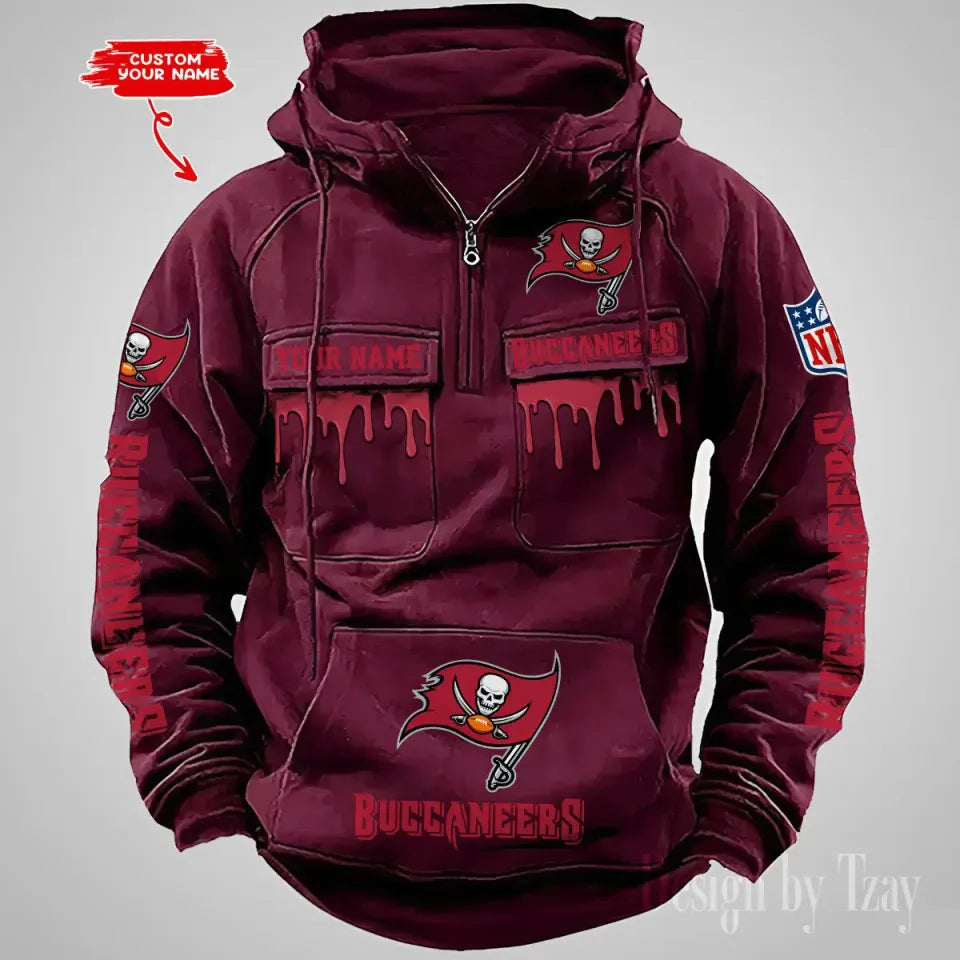 Tampa Bay Buccaneers Custom Vintage Cargo Hoodies, Fan Gift